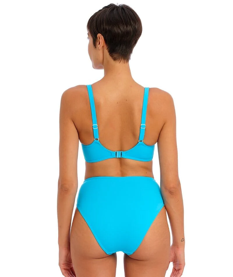Freya Swim Jewel Cove Underwire Sweetheart Bikini Top - Plain Turquoise - Image 4