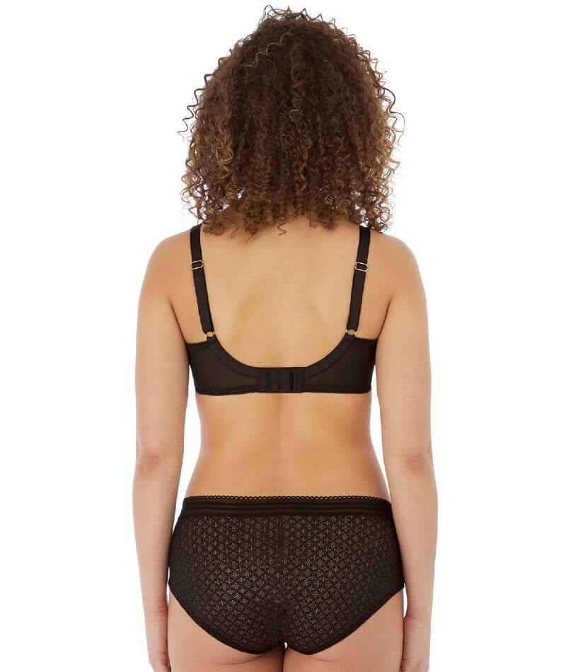 Freya Viva Underwired Side Support Bra - Lace Noir/Black - Image 5