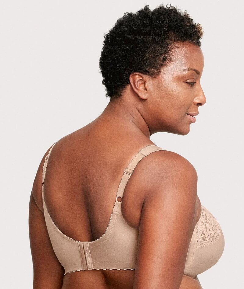 Glamorise MagicLift Cotton Wire-free Support Bra - Cafe - Image 4
