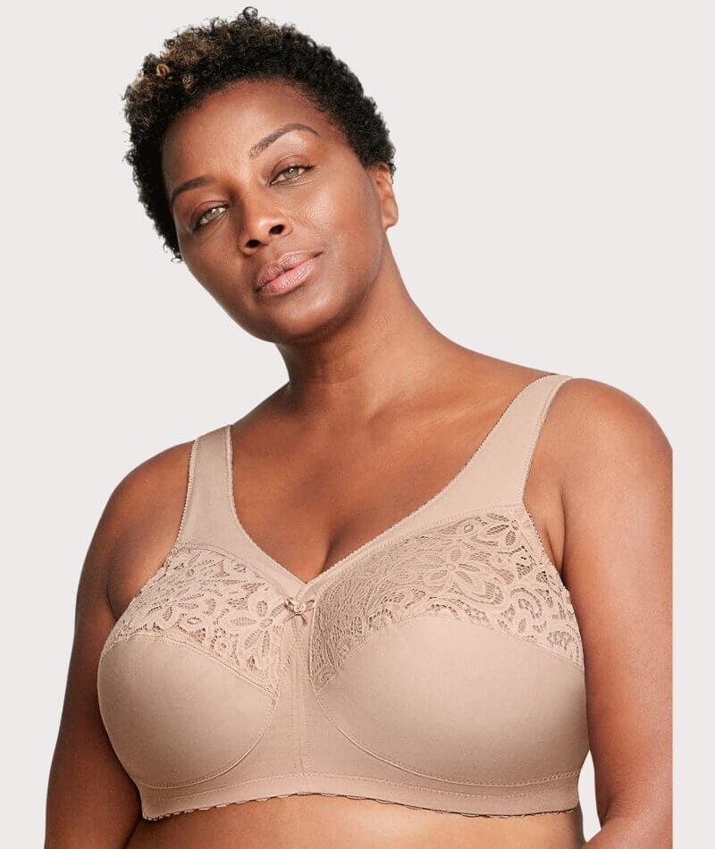 Glamorise MagicLift Cotton Wire-free Support Bra - Cafe - Image 5