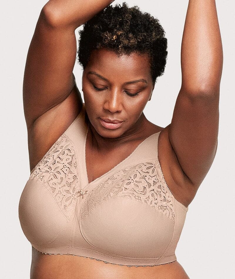 Glamorise MagicLift Cotton Wire-free Support Bra - Cafe - Image 6