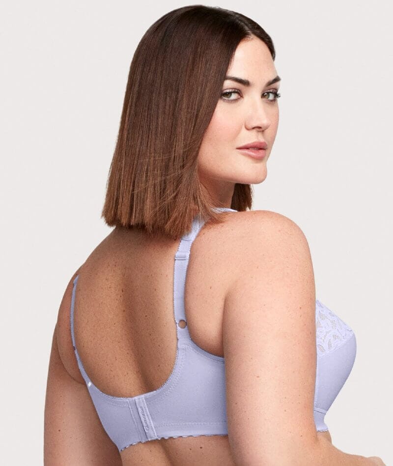 Glamorise MagicLift Cotton Wire-free Support Bra - Lilac - Image 4