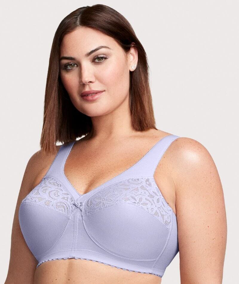 Glamorise MagicLift Cotton Wire-free Support Bra - Lilac - Image 5