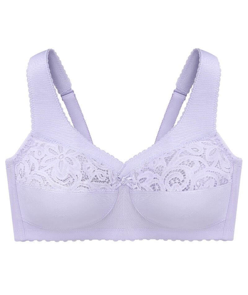 Glamorise MagicLift Cotton Wire-free Support Bra - Lilac - Image 7