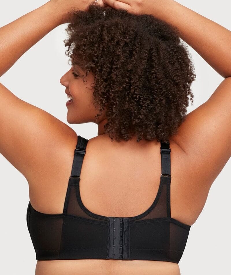Glamorise MagicLift Seamless Wire-free Sports Bra - Black - Image 4