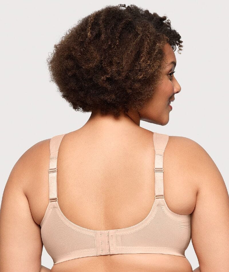 Glamorise MagicLift Seamless Wire-free Support T-Shirt Bra - Cafe - Image 2