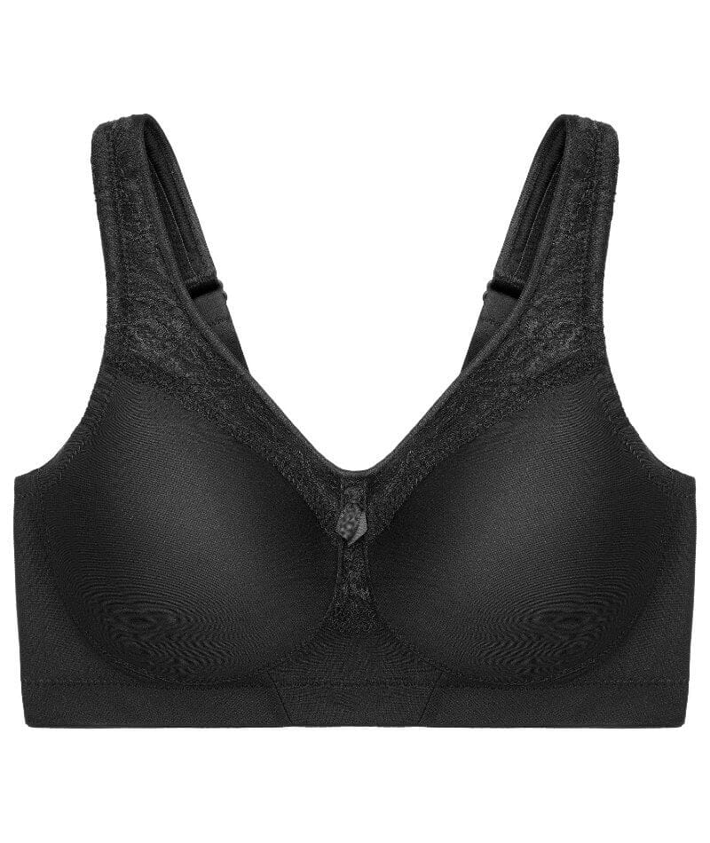 Glamorise MagicLift Seamless Wire-free Everyday Bra - Black - Image 6