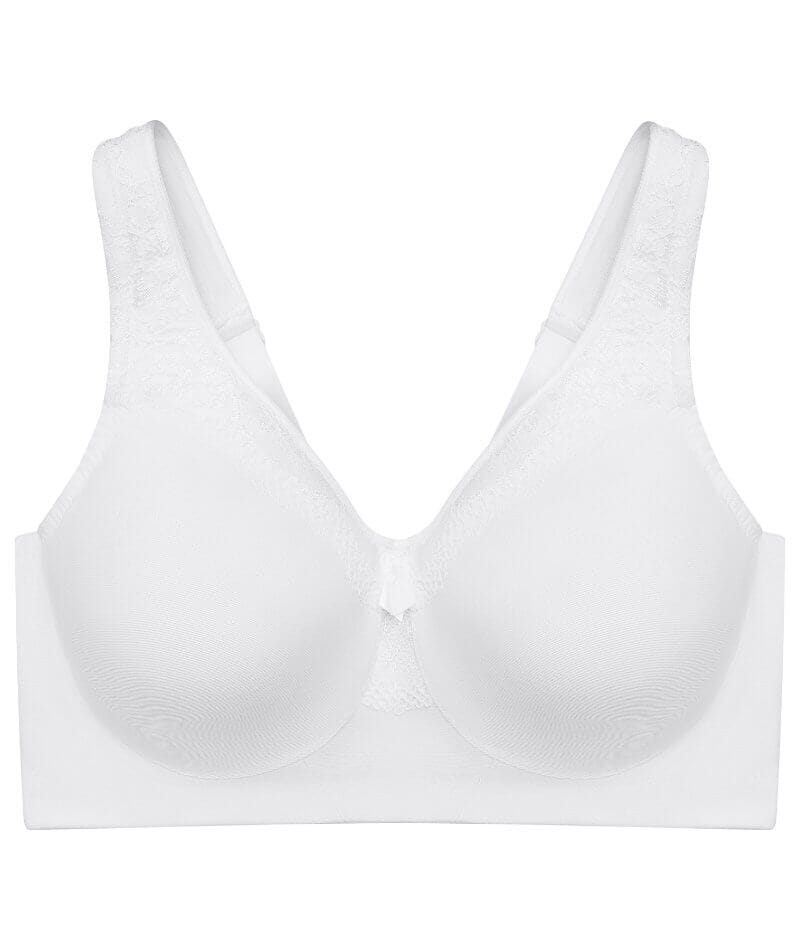 Glamorise MagicLift Seamless Wire-free Everyday Bra - White - Image 5