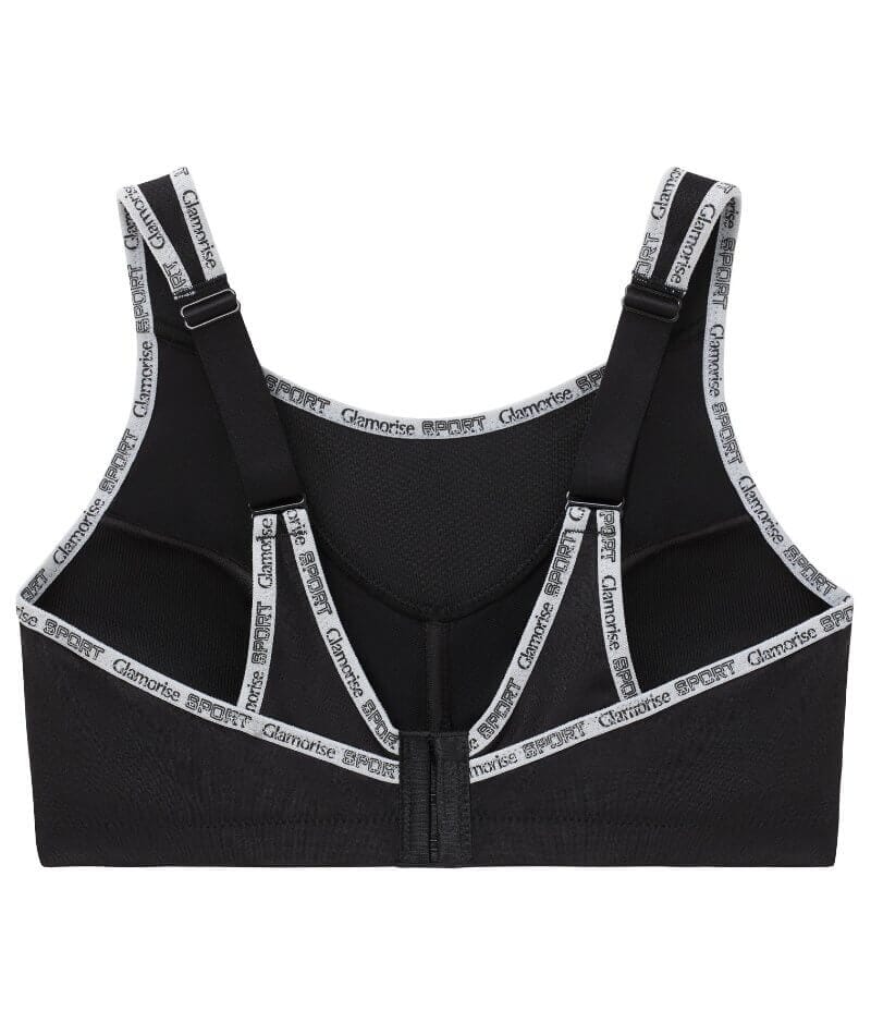 Glamorise No-Bounce Camisole Wire-free Sports Bra - Black - Image 9