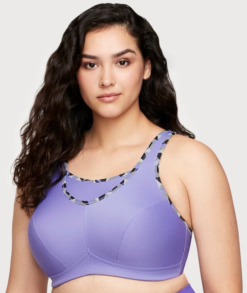 Glamorise No-Bounce Camisole Wire-free Sports Bra - Purple - Image 3