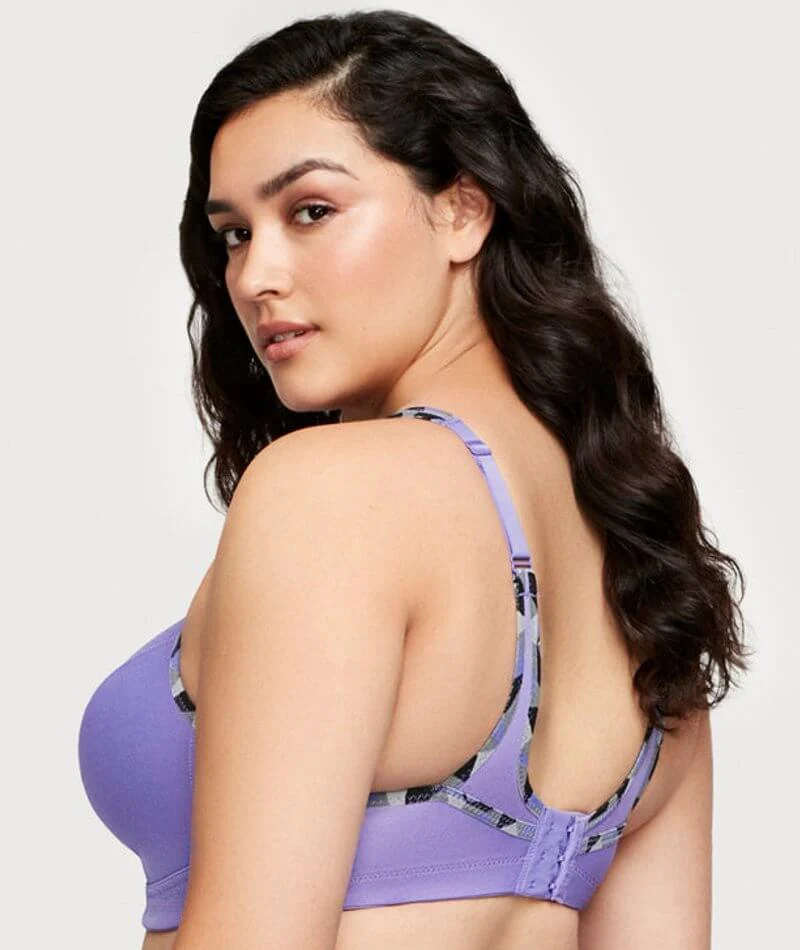 Glamorise No-Bounce Camisole Wire-free Sports Bra - Purple - Image 4