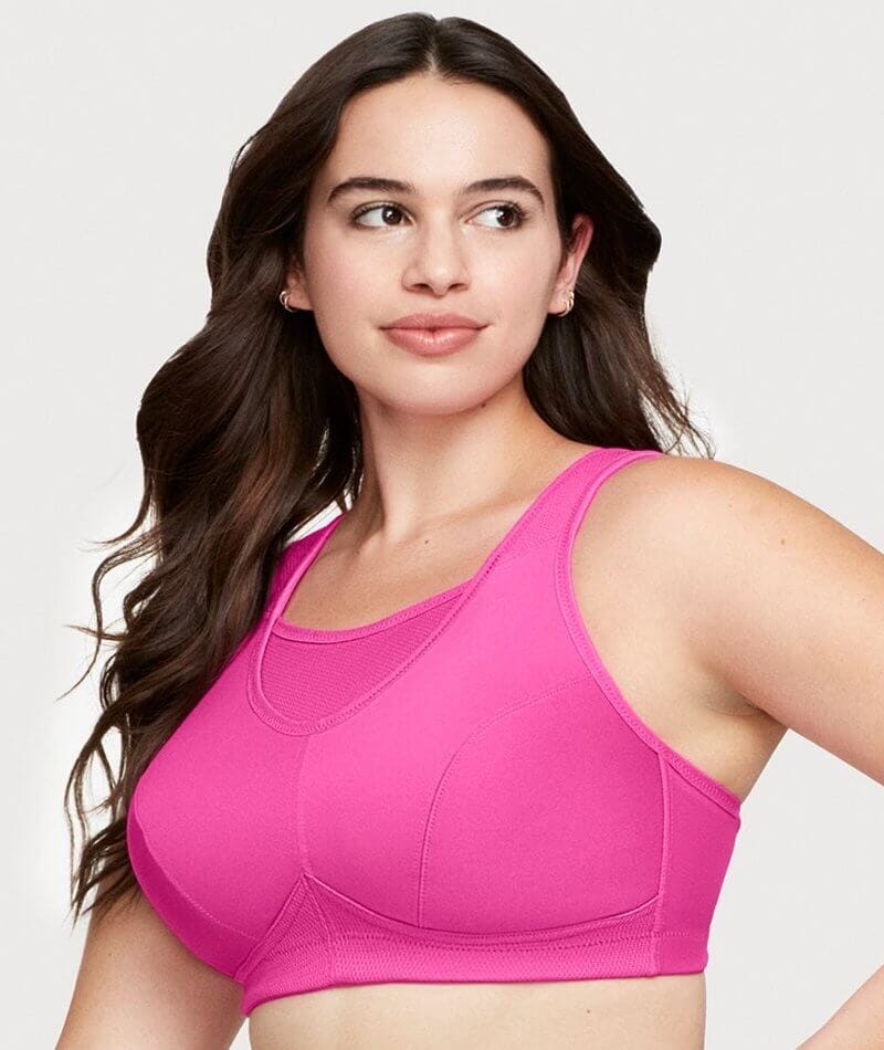 Glamorise No-Bounce Camisole Wire-free Sports Bra - Rose Violet - Image 3
