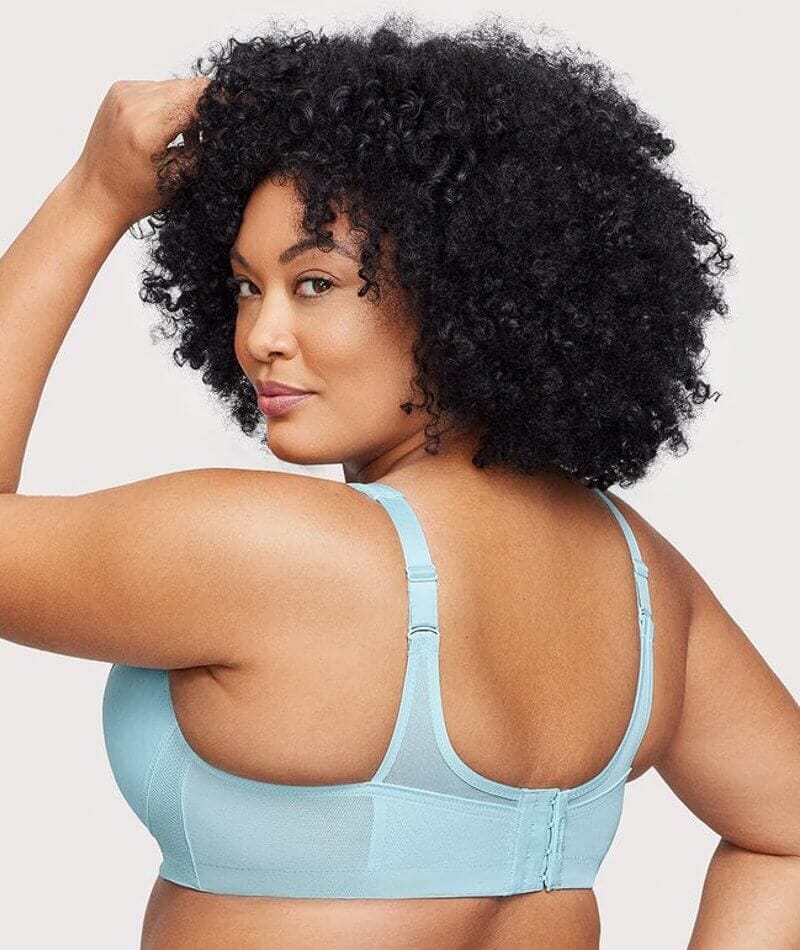 Glamorise MagicLift Seamless Wire-free Sports Bra - Frosted Aqua - Image 2