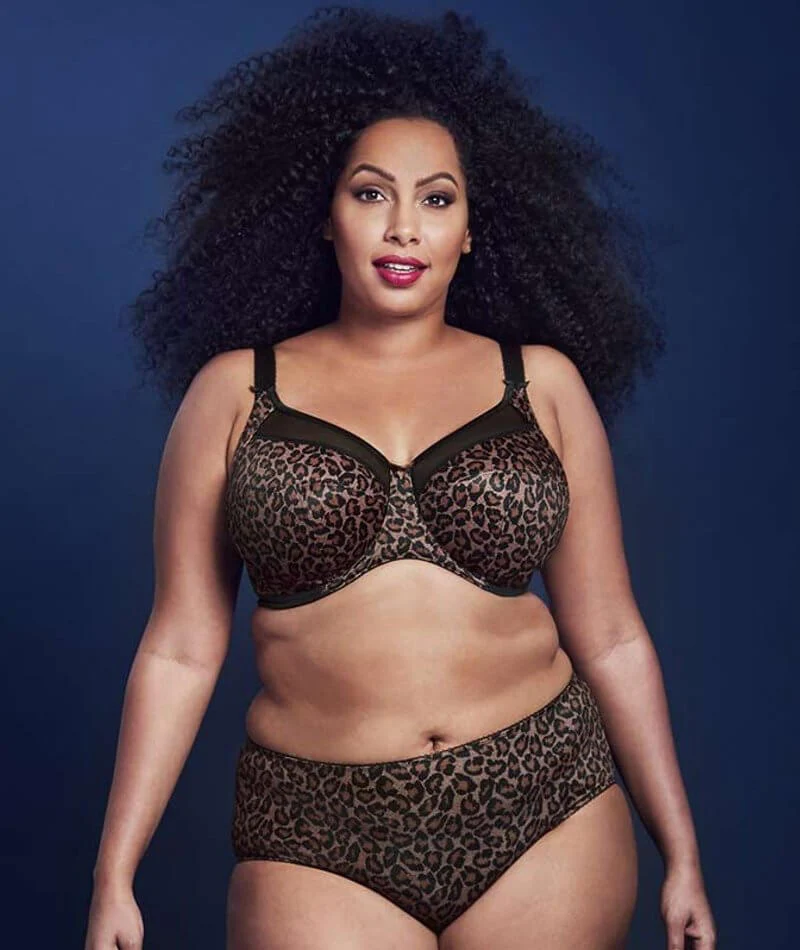 Goddess Kayla Underwire Banded Bra - Dark Leopard - Image 7