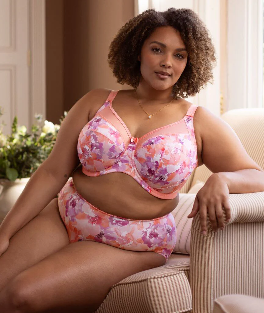 Goddess Kayla Underwired Banded Bra - Coral Petal - Image 3