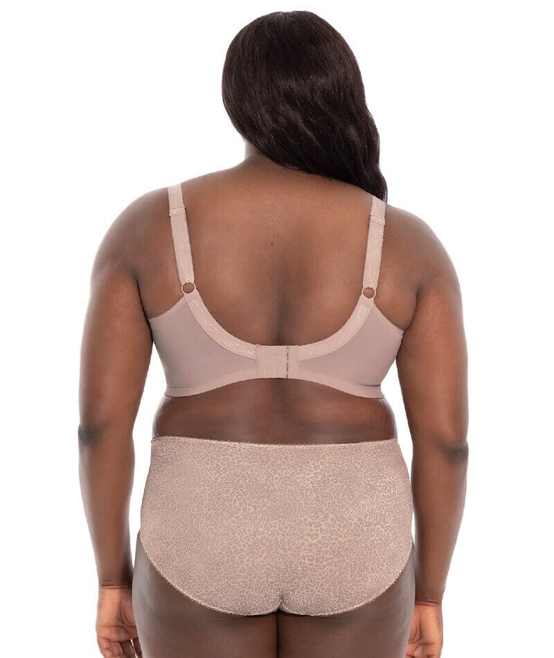 Goddess Kayla Underwired Banded Bra - Taupe Leo - Image 4