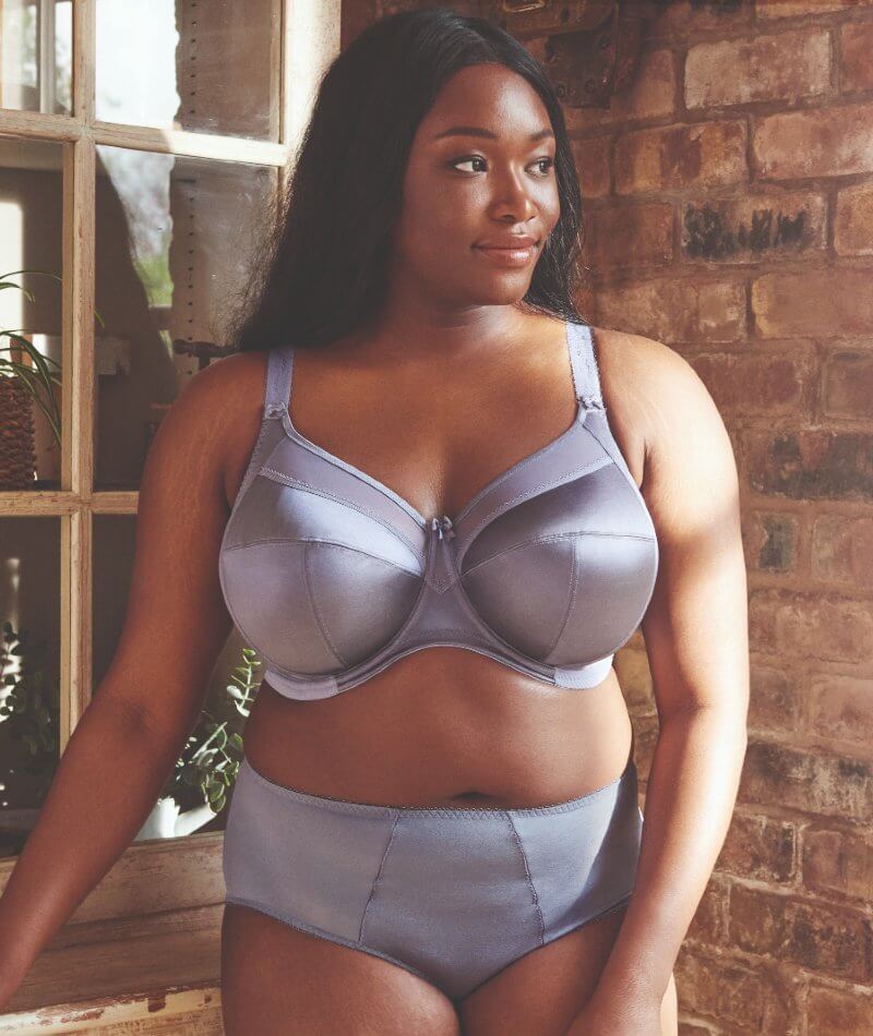 Goddess Keira Underwired Banded Bra - Blue Granite - Image 4