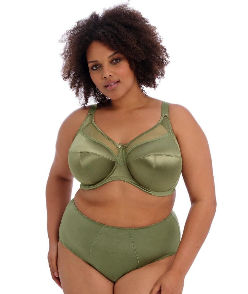 Goddess Keira Underwired Banded Bra - Olive - Image 3