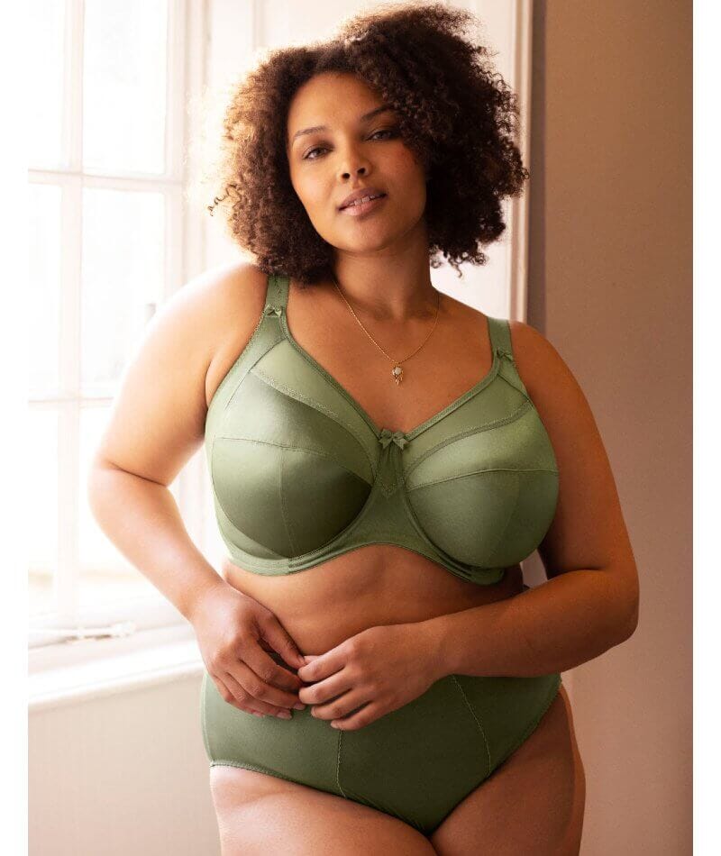 Goddess Keira Underwired Banded Bra - Olive - Image 5