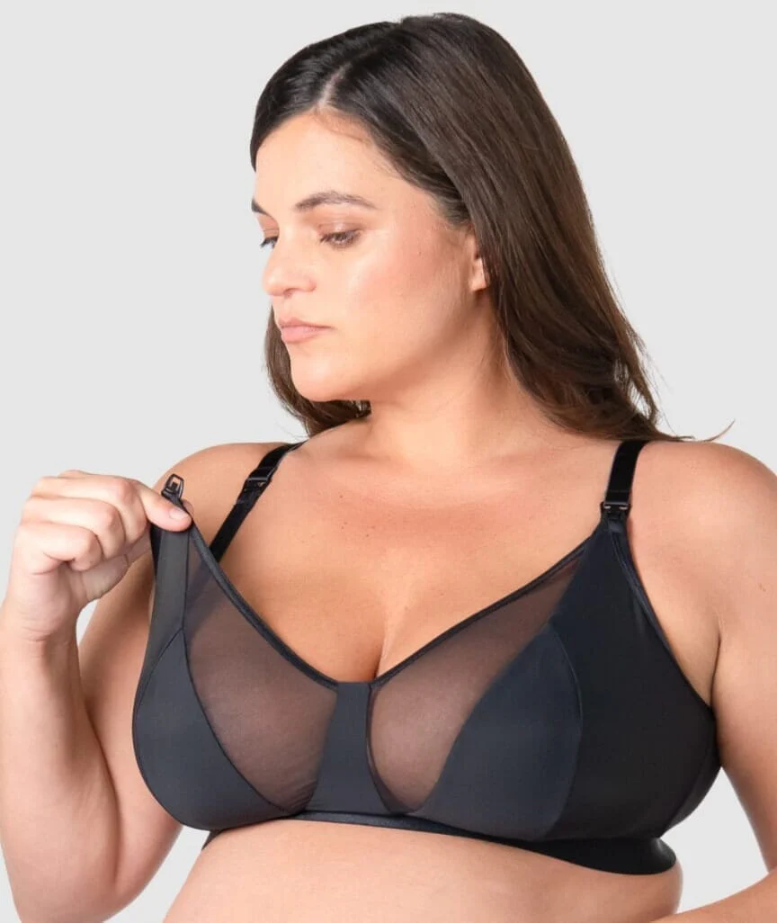Hotmilk Flawless Full Cup Wire-Free Nursing Bra - Black