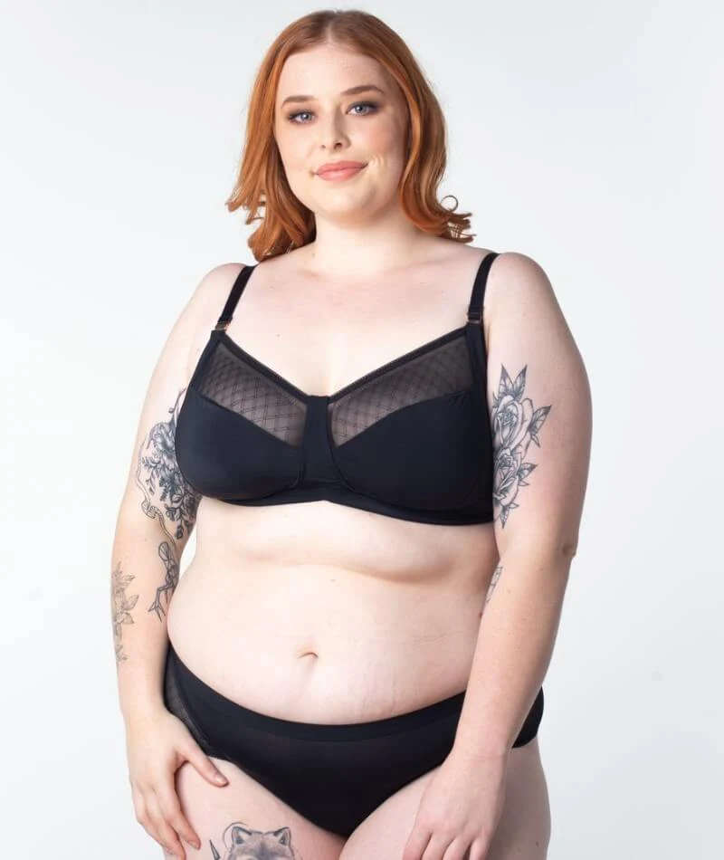 Hotmilk Lunar Eclipse Nursing Wire-free Bra - Black - Image 20