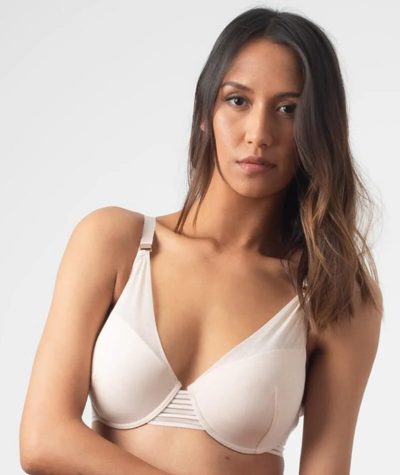 hotmilk Ambition Plunge Bra - Shell Pink - Image 5