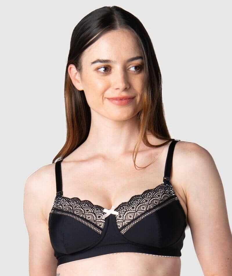 Hotmilk Show Off Wire-free Nursing & Maternity Bra - Black - Image 4
