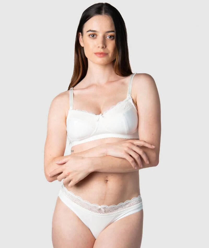 Hotmilk Show Off Wire-free Nursing & Maternity Bra - Ivory - Image 11