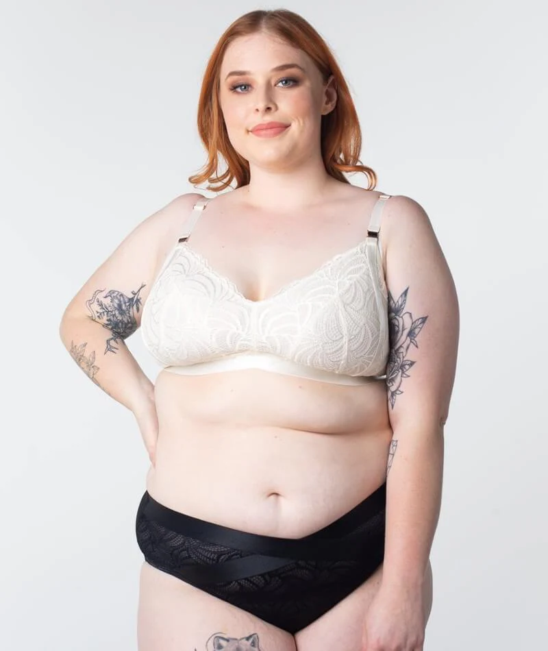 Hotmilk Warrior Soft Cup Wire-free Nursing Bra - Ivory - Image 12