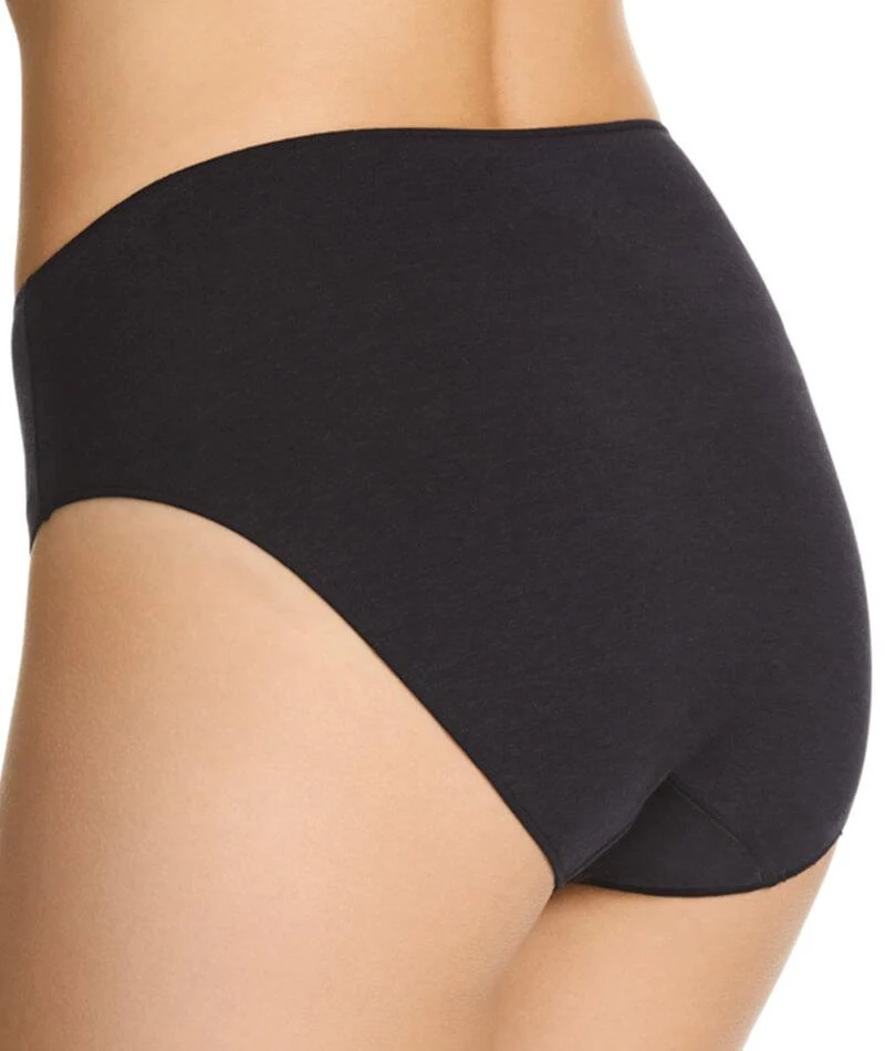 Jockey No Panty Line Promise Bamboo Naturals Hi Cut Brief - Black - Image 3