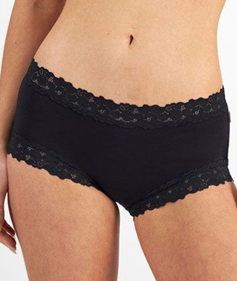 Jockey Parisienne Bamboo Boyleg - Black