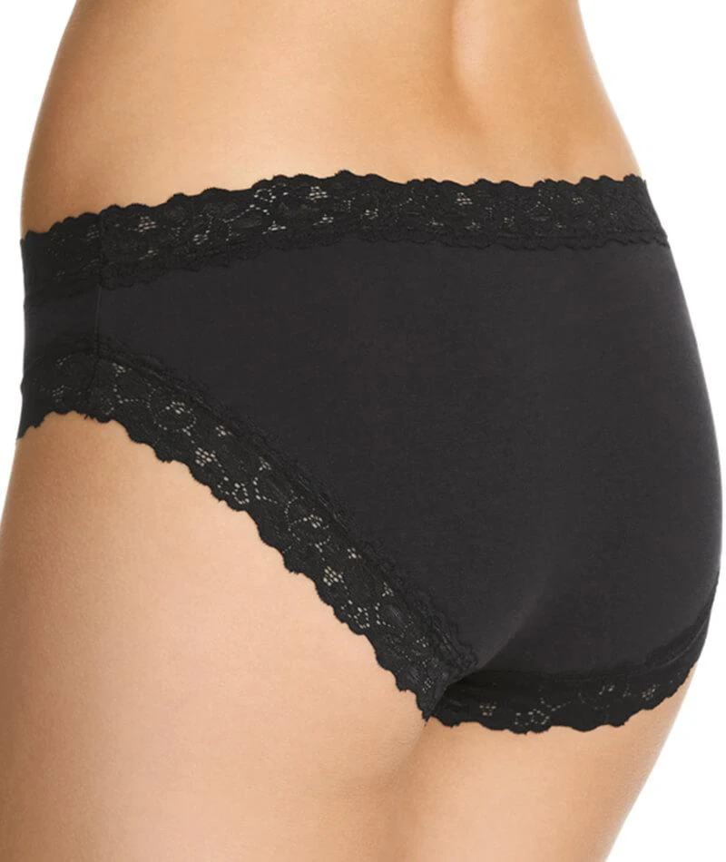 Jockey Parisienne Cotton Bikini - Black - Image 3
