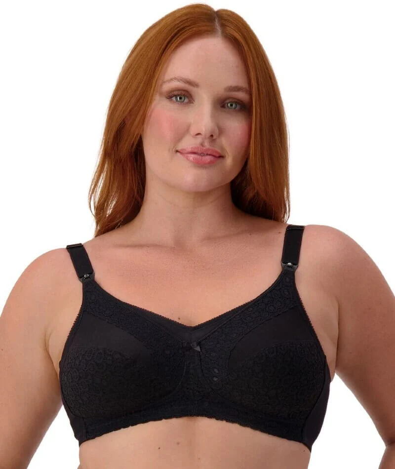 Triumph Lace Wire-free Maternity Bra - Black - Image 4
