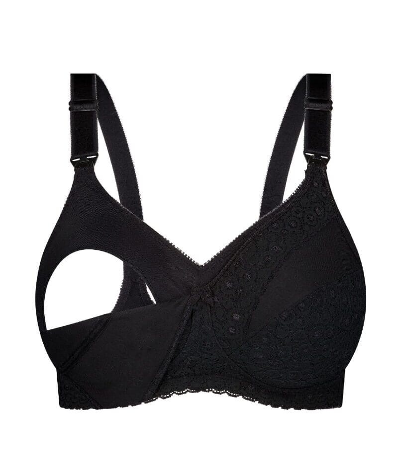 Triumph Lace Wire-free Maternity Bra - Black - Image 5