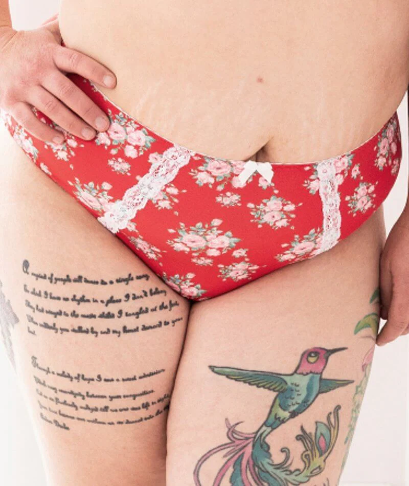 Lady Emprezz Shirley High Rise Brief - Red Vintage - Image 3