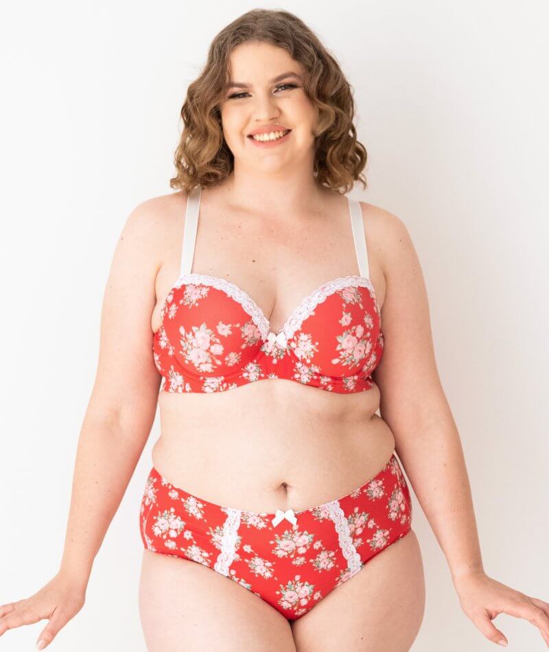 Lady Emprezz Shirley High Rise Brief - Red Vintage - Image 4