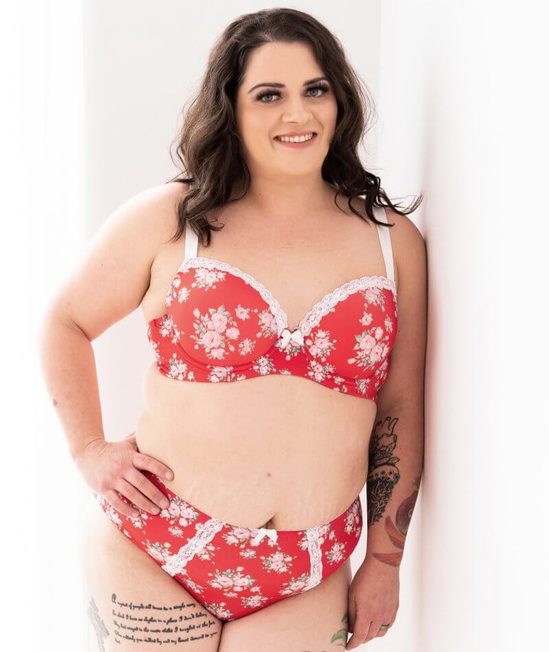 Lady Emprezz Shirley High Rise Brief - Red Vintage - Image 6