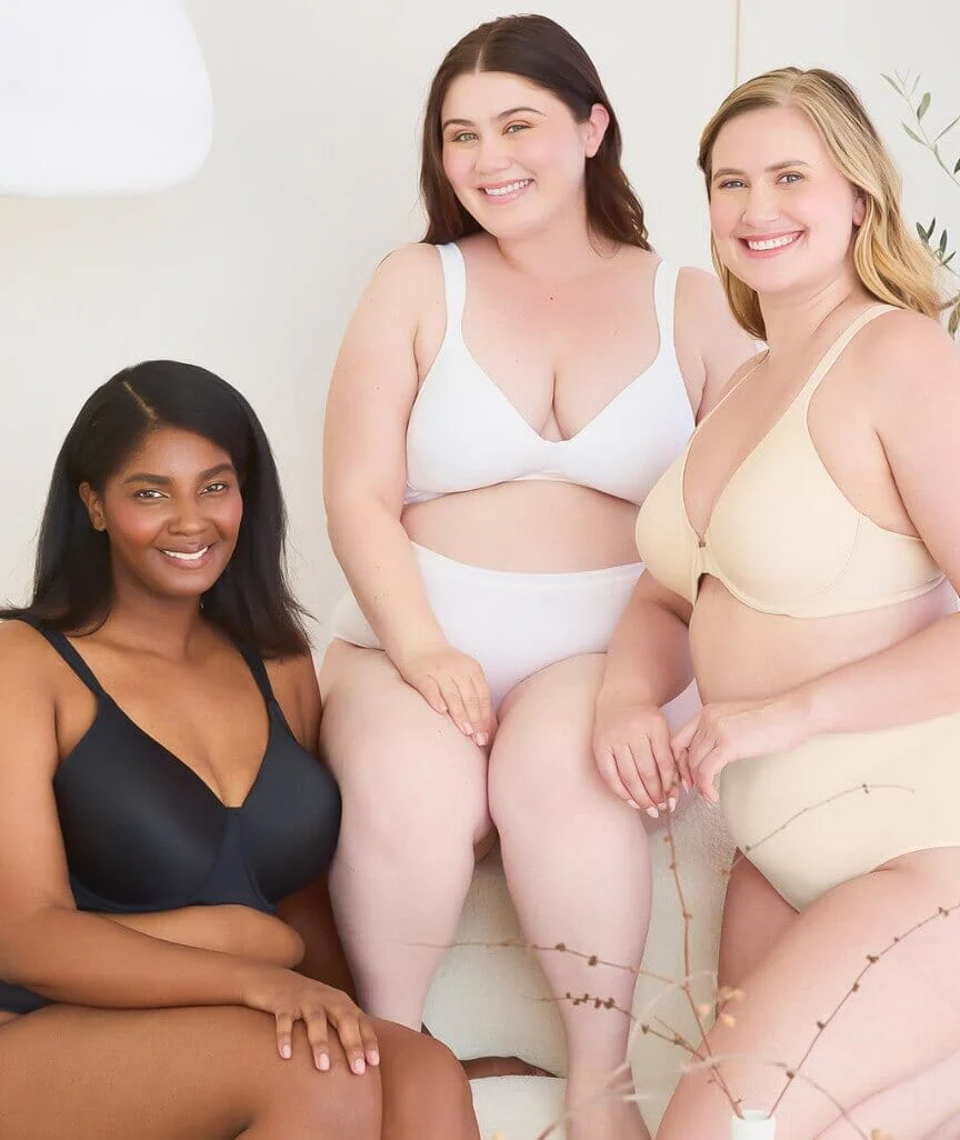 Leading Lady Brigitte Molded Padded Seamless Wire-free Bra - White - Image 12