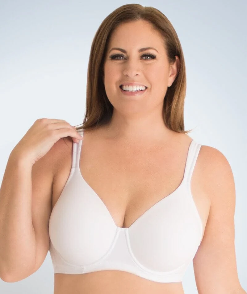 Leading Lady Brigitte Molded Padded Seamless Wire-free Bra - White - Image 5