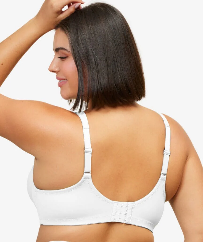 Leading Lady Brigitte Molded Padded Seamless Wire-free Bra - White - Image 6