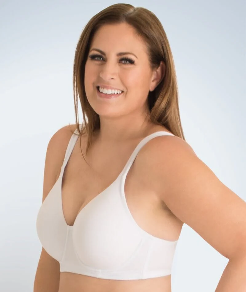 Leading Lady Brigitte Molded Padded Seamless Wire-free Bra - White - Image 8