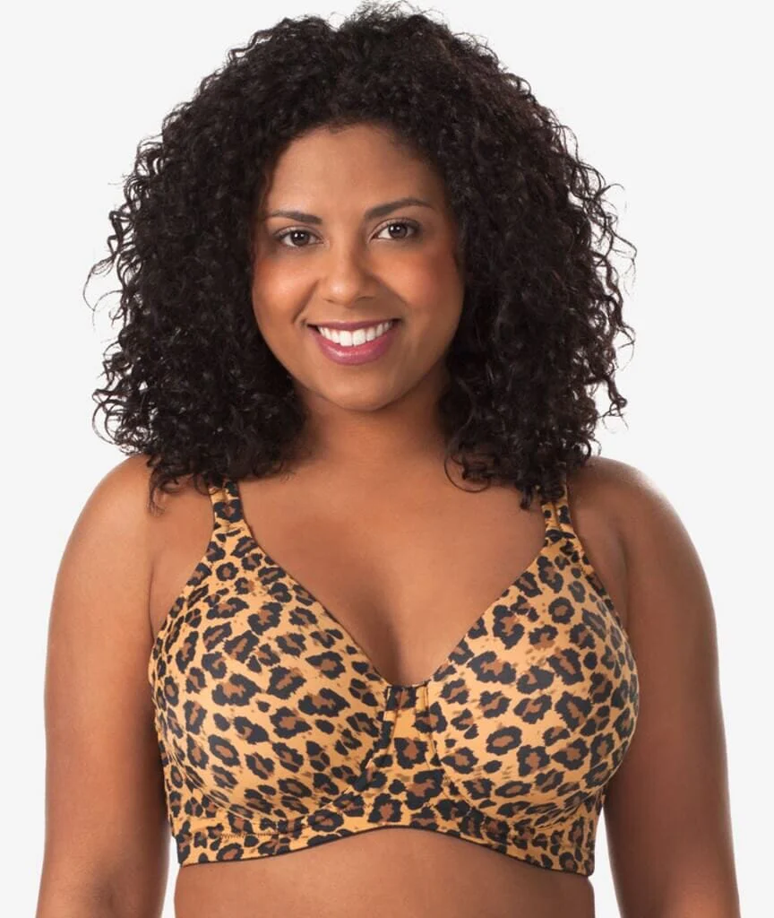 Leading Lady Brigitte Lightly Padded Contour Underwired Bra  - Core Leopard