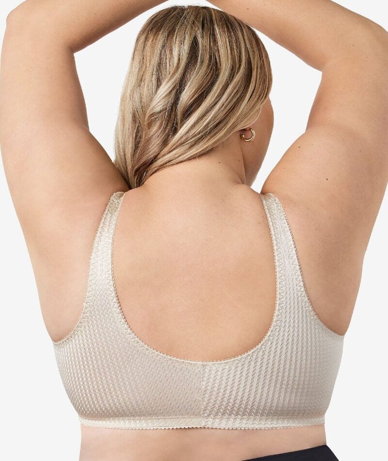 Leading Lady Marlene Wire-free Front Close Comfort Bra - Biege - Image 4