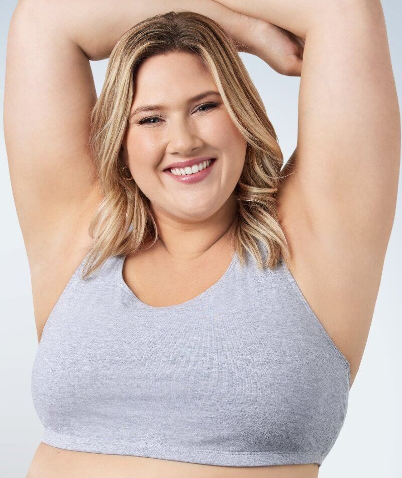 Leading Lady The Serena Wire-free Crop Top - Grey - Image 2