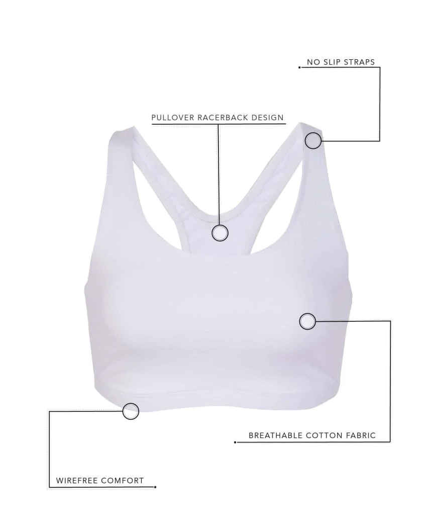 Leading Lady The Serena Wire-free Crop Top - Grey - Image 9
