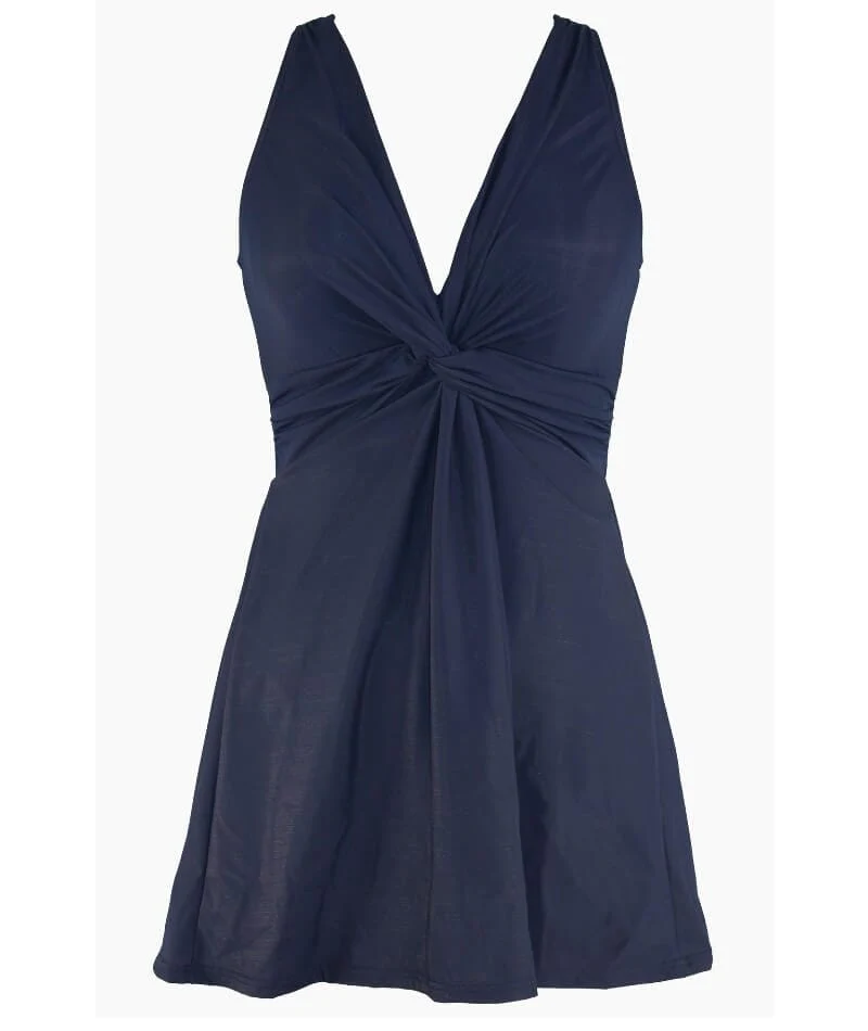 Miraclesuit Swim Must Have Marais Short Shaping DD Cup Swim Dress - Midnight - Image 5