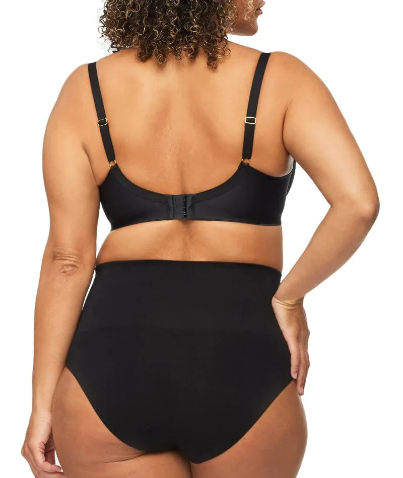 Nancy Ganz Bamboo Essentials Waisted Brief - Black - Image 5