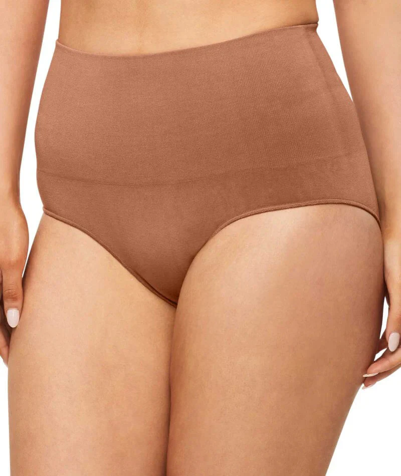 Nancy Ganz Bamboo Essentials Waisted Brief - Cocoa - Image 3