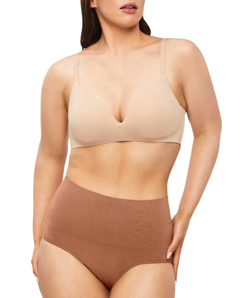 Nancy Ganz Bamboo Essentials Waisted Brief - Cocoa - Image 5