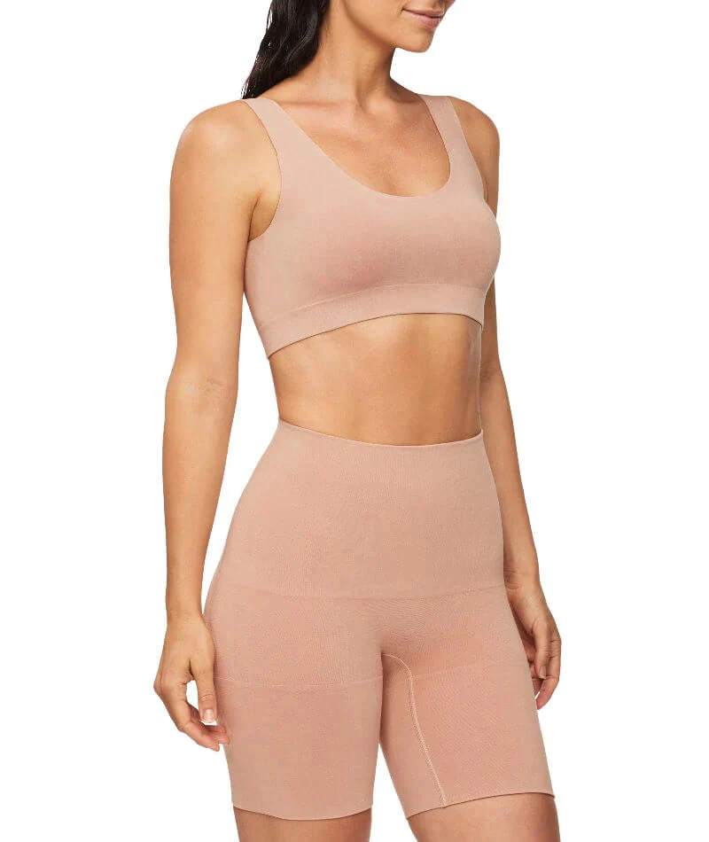 Nancy Ganz Bamboo Essentials Waisted Thigh Shaper Short - Mahogany - Image 7